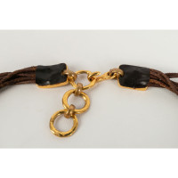 Christian Lacroix Necklace Leather in Brown