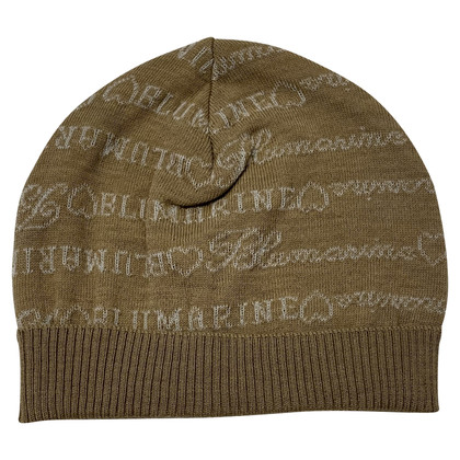 Blumarine Hut/Mütze aus Wolle in Beige