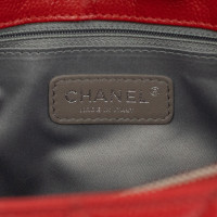 Chanel Grand  Shopping Tote en Cuir en Rouge
