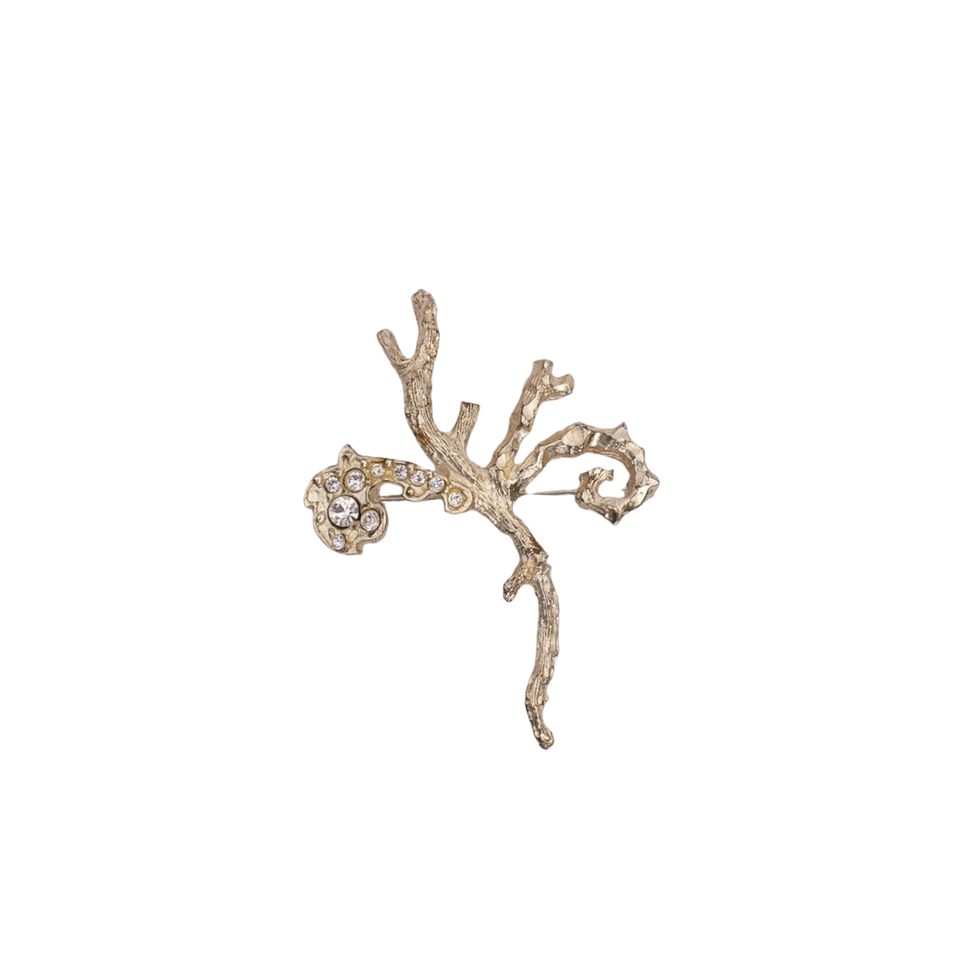 Christian Lacroix Brooch in Silvery