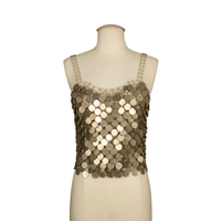 Paco Rabanne Top in Silvery