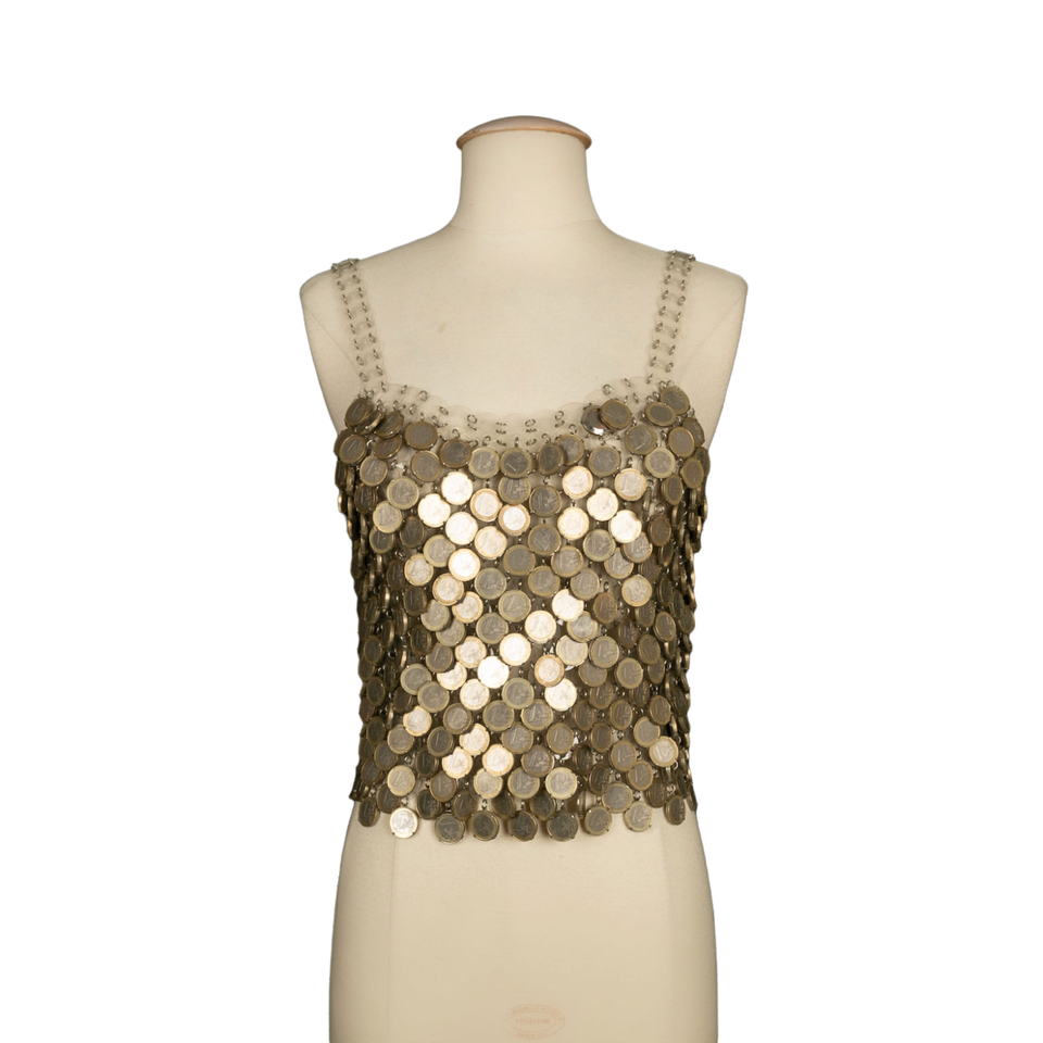 Paco Rabanne Top in Silvery