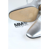 Mm6 Maison Margiela Pumps/Peeptoes Leather in Silvery