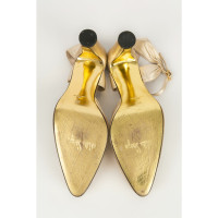 Walter Steiger Pumps/Peeptoes Leather in Gold
