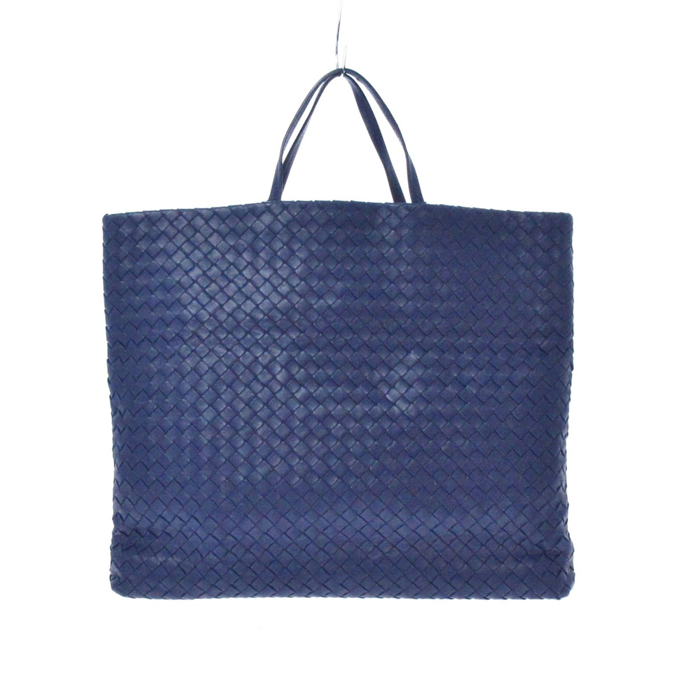 Bottega Veneta Tote bag Leather in Blue