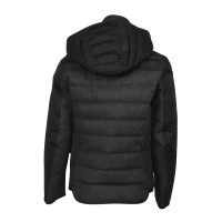 Moncler Jacke/Mantel aus Wolle in Grau