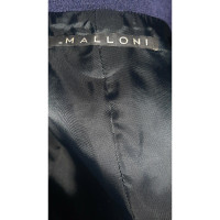 Malloni Veste/Manteau en Laine en Bleu