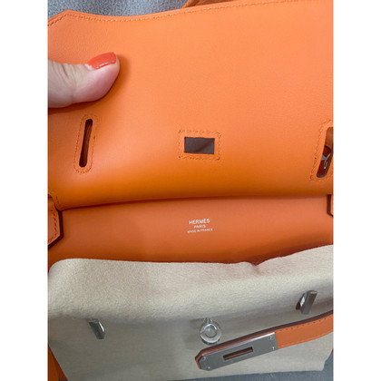 Hermès Jypsière aus Leder in Orange