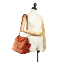 Céline Trapeze Bag aus Leder in Orange
