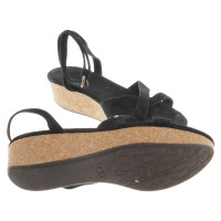 Ugg Australia Wedges zwart suède