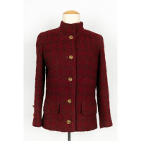 Chanel Jacket/Coat Wool in Bordeaux