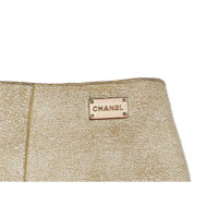 Chanel Skirt Leather in Beige