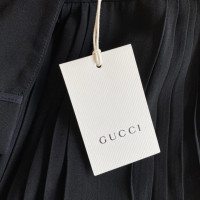 Gucci Hose aus Seide in Schwarz