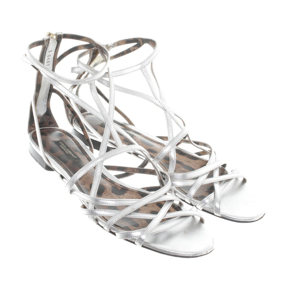 Dolce & Gabbana Zilveren sandalen