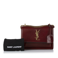 Saint Laurent Sunset in red leather