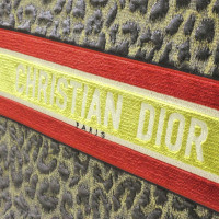 Christian Dior Book Tote in Cotone in Marrone