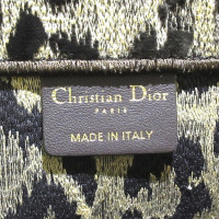 Christian Dior Book Tote in Cotone in Marrone