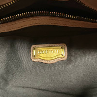 Miu Miu Handbag Leather in Beige