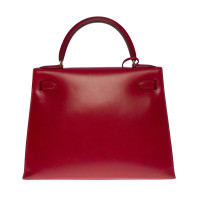 Hermès Kelly Bag 28 en Cuir en Rouge