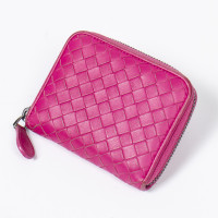 Bottega Veneta Portemonnaie mit Zip 12 cm in Rosa / Pink