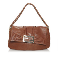 Fendi Shoulder bag Leather in Brown