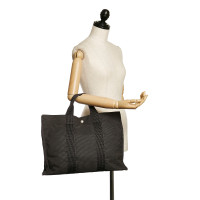 Hermès Tote Bag aus Canvas in Grau
