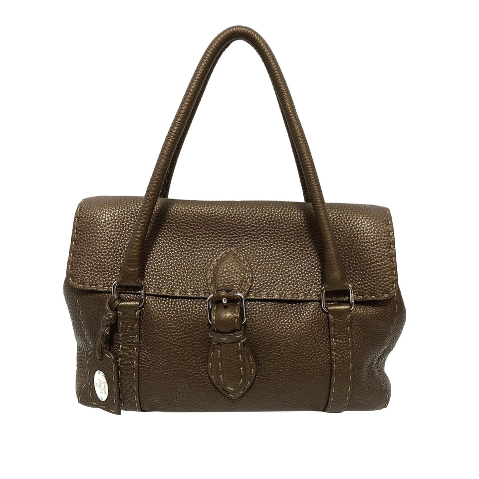 Fendi Handbag Leather in Brown