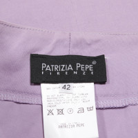 Patrizia Pepe Paire de Pantalon en Coton en Violet