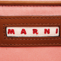 Marni Trunk Bag in Pelle in Marrone
