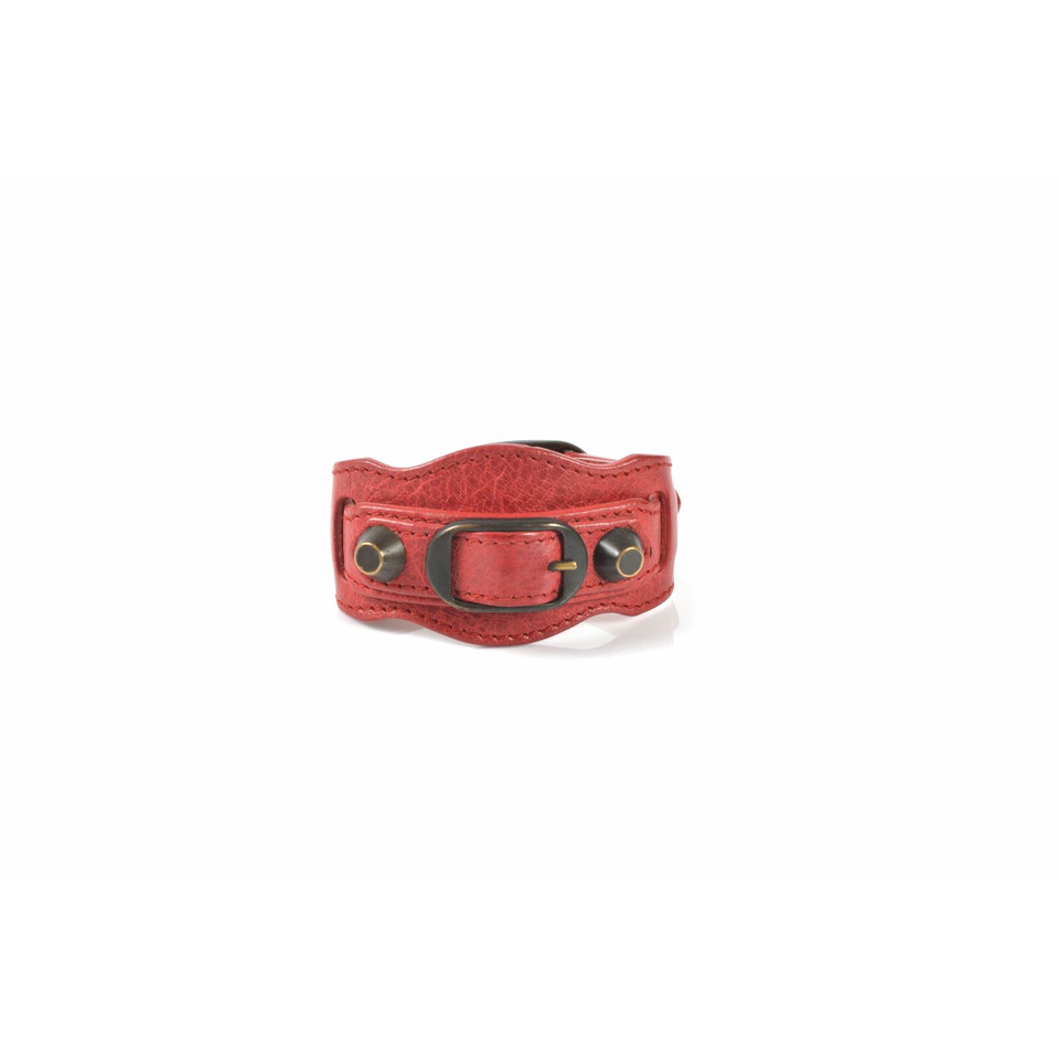 Balenciaga Bracelet/Wristband Leather in Red