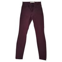 Marc By Marc Jacobs Paio di Pantaloni in Cotone in Bordeaux