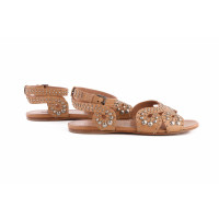 Alaïa Sandals Leather in Brown