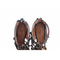 Alaïa Sandals Leather in Black