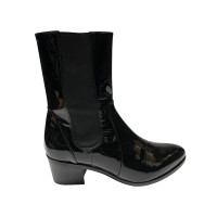 Chanel Bottes en Cuir en Noir