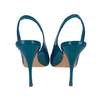 Miu Miu Sandals Patent leather in Turquoise