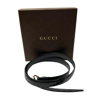 Gucci Gürtel aus Lackleder in Schwarz