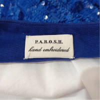 P.A.R.O.S.H. Kleid aus Baumwolle in Blau