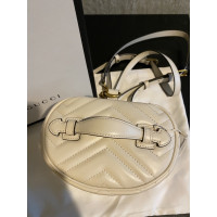 Gucci Marmont Backpack Leer in Crème
