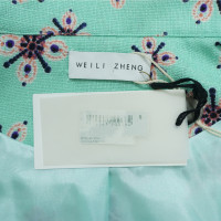 Weili Zheng Veste/Manteau en Turquoise