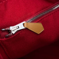 Hermès Tote bag in Cotone in Rosso