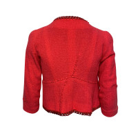 Moschino Giacca/Cappotto in Lana in Rosso