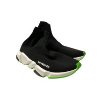 Balenciaga Sneakers aus Viskose in Schwarz