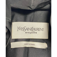 Yves Saint Laurent Blazer aus Baumwolle in Schwarz