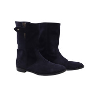 Burberry Boots Suede in Blue