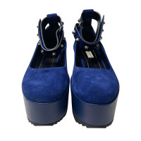 Balenciaga Slippers/Ballerinas Suede in Blue