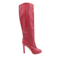 Christian Louboutin Stiefel aus Leder in Rot