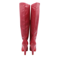 Christian Louboutin Stiefel aus Leder in Rot