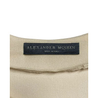 Alexander McQueen Vestito in Seta in Bianco