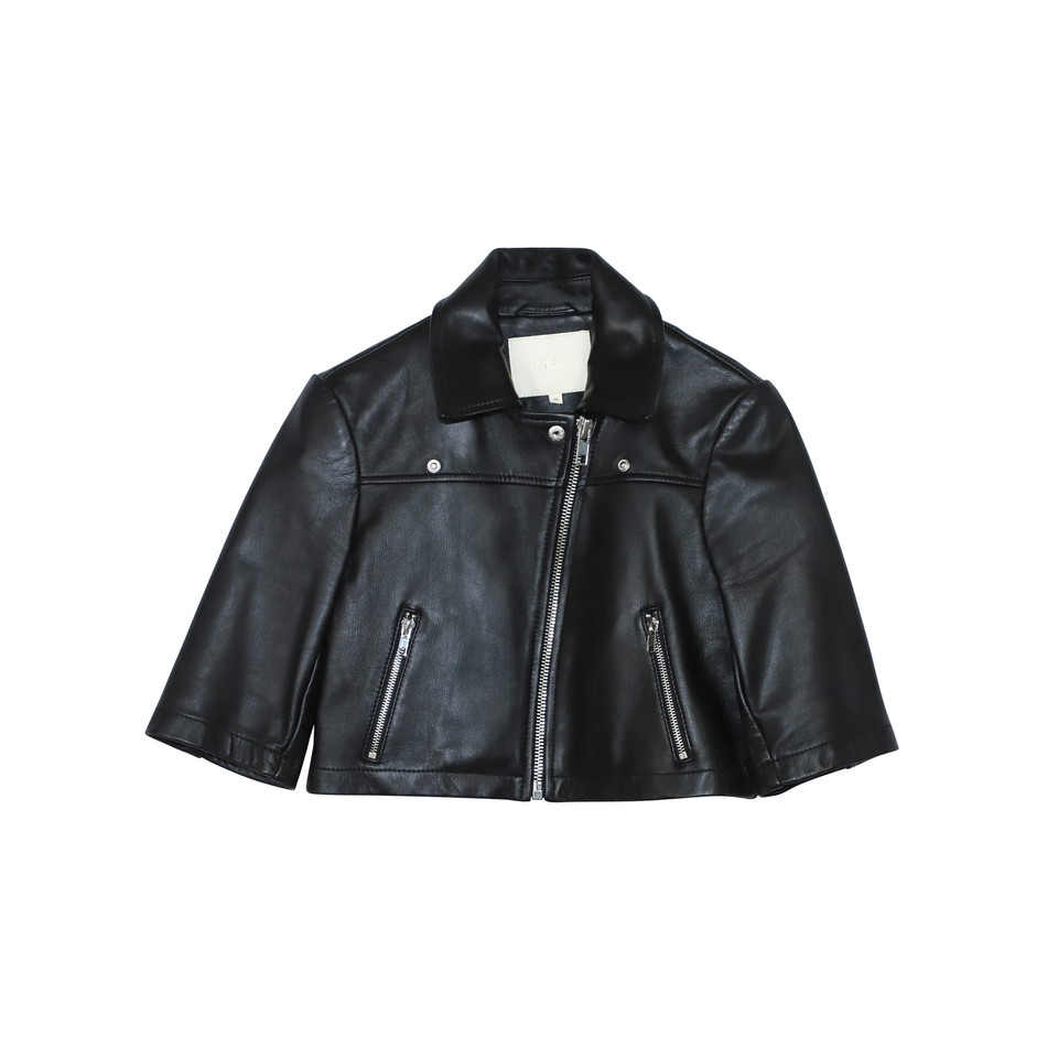 Maje Jacket/Coat Leather in Black