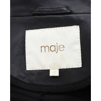 Maje Jacket/Coat Leather in Black